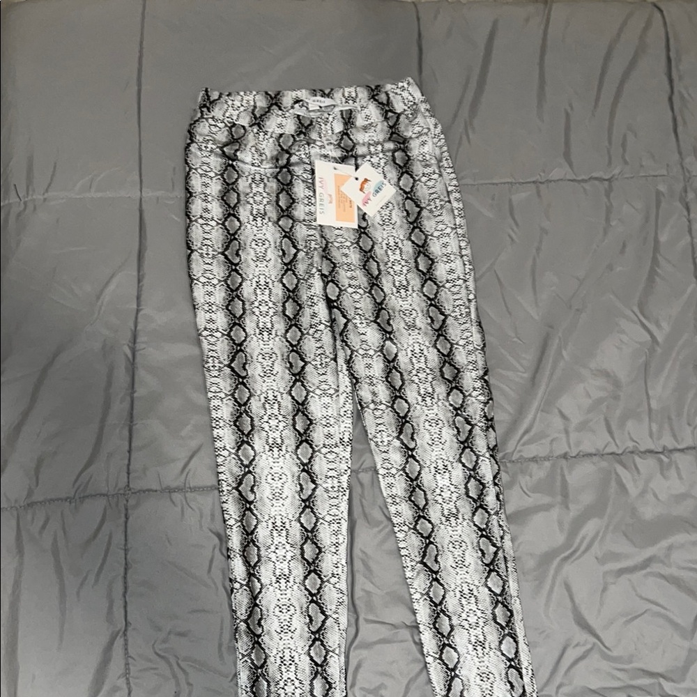 Snakeskin Print Pants